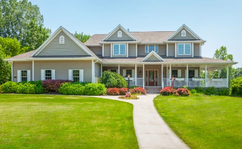 House front lawn